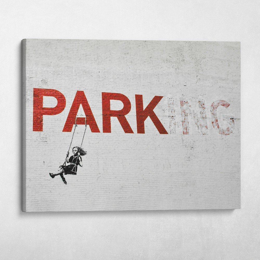 Banksy PARKing Graffiti Street Art Urban Wall Art